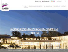 Tablet Screenshot of coburg-kongress.de